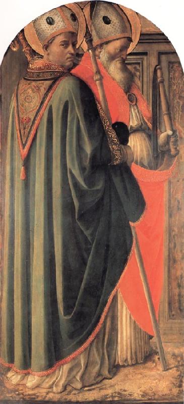 Fra Filippo Lippi St.Augustine and St Ambrose Norge oil painting art